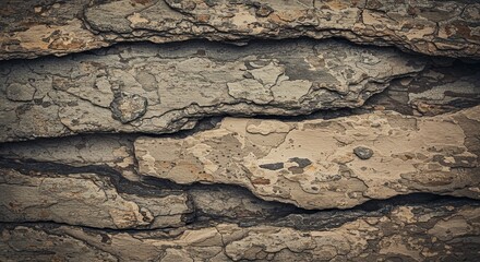 Aufkleber - The image is of a rock wall with a rough texture