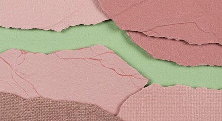 Poster - A pink and green background with a pink and green object in the middle