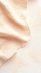 Poster - Draped Peach Fabric with Subtle Folds and Soft Lighting