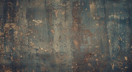 Poster - A wall with a lot of cracks and holes