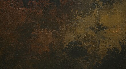 Poster - A dark brown background with a few specks of gold