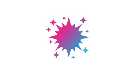Poster - Colorful burst with sparkles illustration for festive design and celebratory themes perfect for web and print projects adding vibrant energy