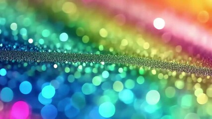 Poster - A vibrant rainbow gradient with a shimmering overlay brings a sense of joy and color to any creative project, perfect for artistic backgrounds or festive celebrations
