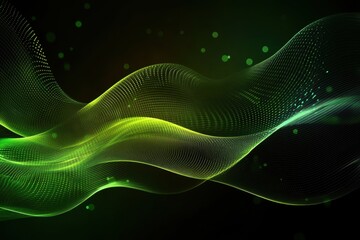 Poster - Abstract portrait of a woman in profile with geometric and digital overlay in warm and cool 