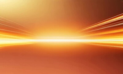 Poster - Dynamic Burst: Abstract Orange Background with Emanating Light Streaks and Futuristic Energy, Radiating Warmth and High-Speed Motion, Suitable for Technology and Design Concepts
