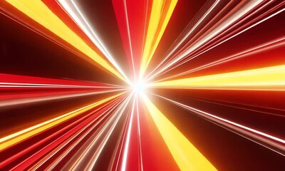 Poster - Brilliant Streaks of Light Converging into a Radiant Center in a Mesmerizing Abstract Composition