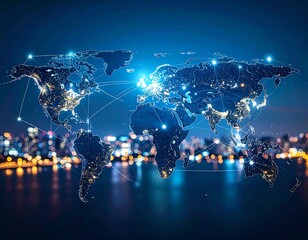 technology digital business background