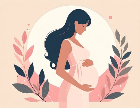 simple minimalist illustration for mother's day