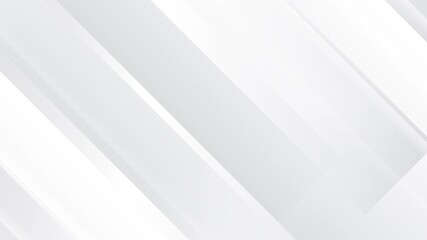 Wall Mural - elegant light grey white seamless looped background. diagonal white stripes animation. digital minim