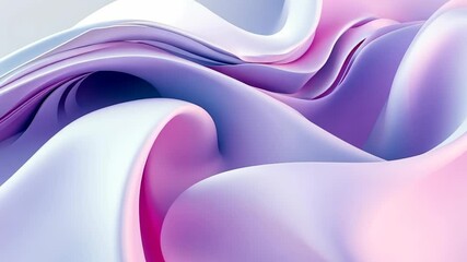 Fototapete - Colorful waves of soft fabric create a mesmerizing experience with gentle undulations and flowing textures in a serene setting Generative AI