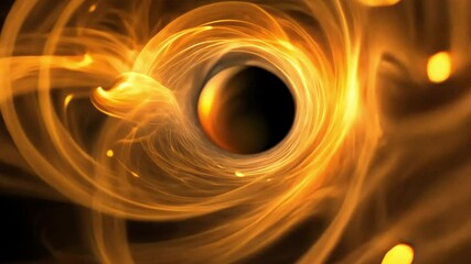 Poster - dynamic energy of abstract golden light mesmerizing swirl and vortex in motion, evoking mystery and 