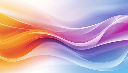 Poster - Abstract colorful waves background