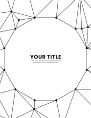 Poster - abstract polygonal white background design Vector illustration