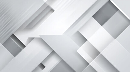 Poster - abstract white and gray soft fabric beauty smooth geometric abstract white background, minimal white