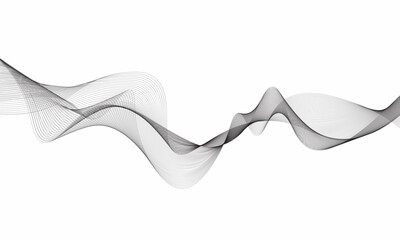 Poster - Abstract modern Waves lines pattern business futuristic horizontal banner on white background
