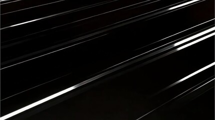 Poster - Abstract Dark Background with Diagonal White Lines Creating a Modern Pattern