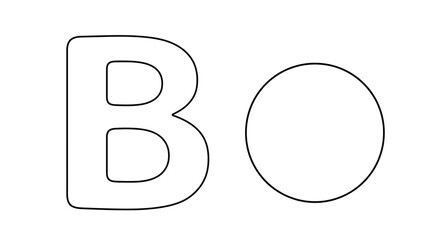 Poster - Creative typography: A minimalist design with the letter 