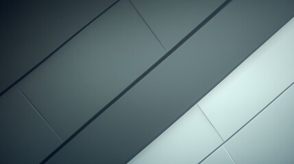 Poster - Abstract Geometric Surface with Diagonal Lines and Minimalist Blue Tones