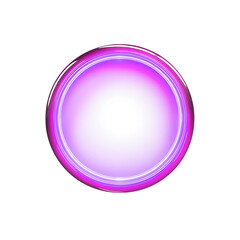 Aufkleber - glowing purple orb with a bright white center on a stark view transparent background png
