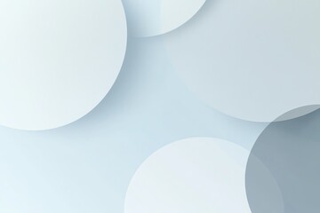 Poster - Floating Circles Abstract Background with Soft Light and Elegant Style