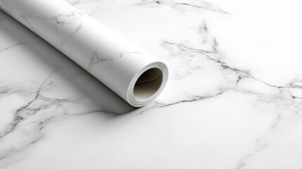 Poster - Stylish DIY rolls of marble vinyl paper, elegant texture for versatile decor