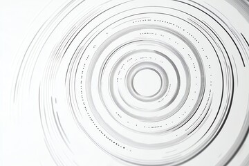 Aufkleber - Abstract Rings Pattern with Motion Effect on White Background Design