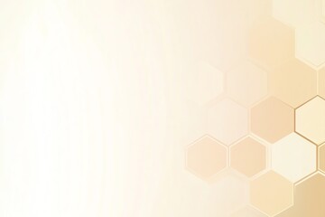 Aufkleber - Abstract Honeycomb Pattern Background with Soft Golden Gradient and Clean Design