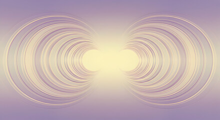 Leinwandbilder - Abstract Composition With Circular Forms In Pastel Hues Background Design