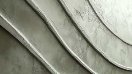Poster - Abstract Wavy Plaster Surface with Textured Patterns and Elegant Design