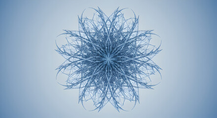 Leinwandbilder - Frozen Geometric Design With Intricate Lines And Light Blue Tones Texture