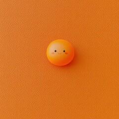 Poster - Bright smiley face on an energetic orange background evoking joy and positivity in the composition