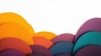Poster - A colorful background blending harmoniously with a bright white surface creating a dynamic visual experience