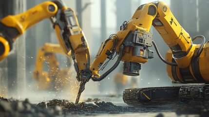 Poster - Automated Demolition: Robotic Arms Dismantling Concrete Structures with Precision
