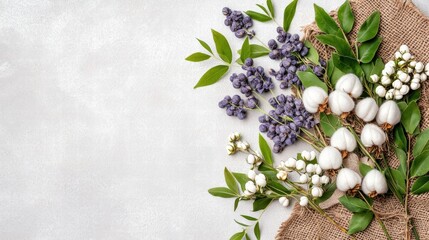 Poster - A colorful arrangement of fresh flowers and brightly colored eggs on a wooden surface for spring