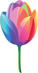Poster - Abstract colorful floral vector illustration of a spring flower