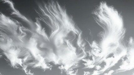 Wall Mural - the sky is filled with clouds and smoke, creating a sense of mystery and wonder. the smoke seems to 