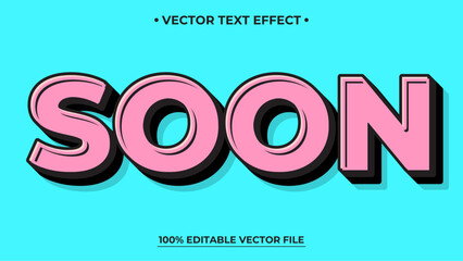 Poster - Pink retro vintage text effect, Editable text effect