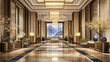 © Aulia - Luxury hotel lobby, spacious and elegant