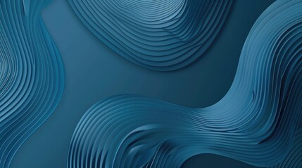 Fototapete - The abstract picture of the blue wave repetitive pattern polygon geometry in the background, geometry is mathematics that study shape, sizes, properties, and dimensions of objects and spaces. AIG51.