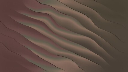 Poster - Abstract Waves in Earthy Tones: A mesmerizing composition of undulating waves in an array of earthy tones, the fluid forms create a sense of calm and depth. 