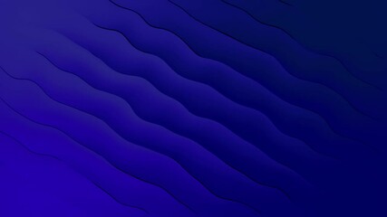 Poster - Abstract Wavy Lines: An elegant abstract design showcasing a series of undulating lines in a deep shade of blue, creating a sense of movement, fluidity, and depth.
