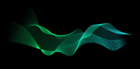 Poster - wavy background for various design artwork.