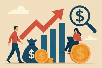 Poster - Professional Vector Design Illustrating Business Growth and Finance