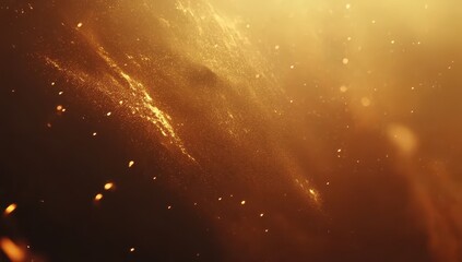 Fototapete - Golden cosmic abstract background