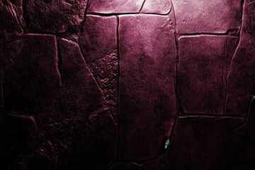 Poster - Dark, textured, purple stone wall background