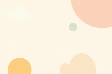 Poster - Simple Modern Minimalist Background with Soft Shapes and Colors