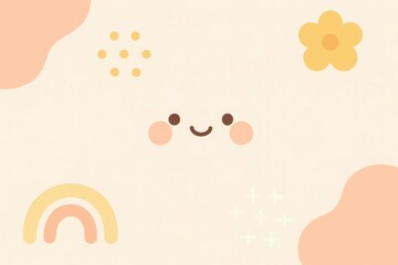 Poster - Modern Minimalist Background with Simple Design Elements and Colors