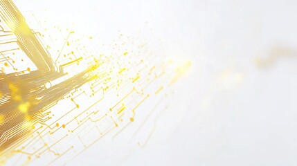 Poster - digital transformation in technology abstract circuitry art digital space futuristic environment art