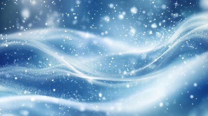Poster - Dynamic water waves in blue nature scene abstract visual art calm environment close-up view fluid motion concept
