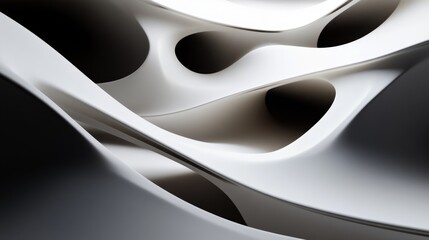 Poster - Abstract design exploration modern architecture digital art minimalist environment close-up view contemporary concept